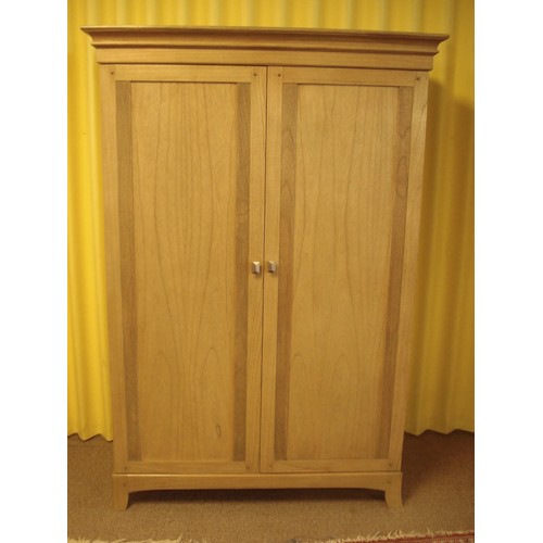 92 - A contemporary Windsor Double Wardrobe 6ft 7in H x 4ft 6in W x 2ft 1in D