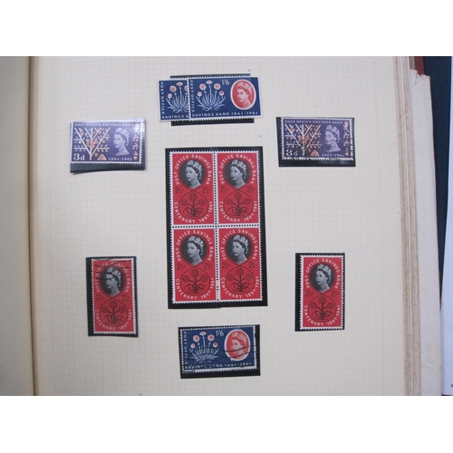 401 - A Paragon Album containing GB Stamps, QV-QE11, mint/used., including King George V1, 2/6, 5/-,10/-, ... 