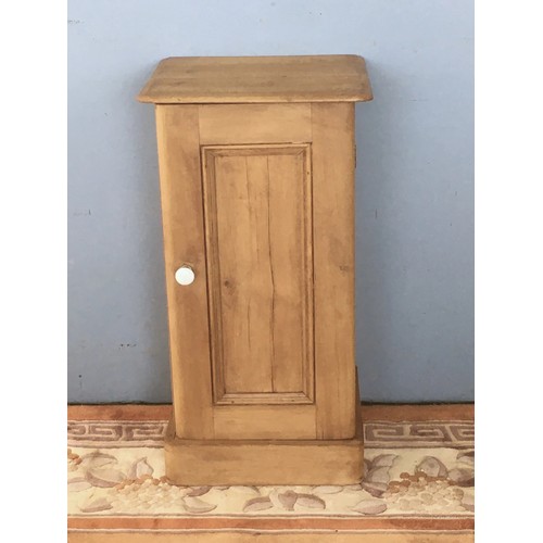 29 - A Victorian pine Pot Cupboard fitted single door 2ft 4in H x 1ft 3in W x 1ft 1in D