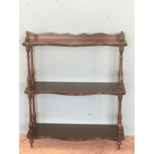 70 - A set of modern mahogany Shelves 1ft 10in H x 1ft 7in W