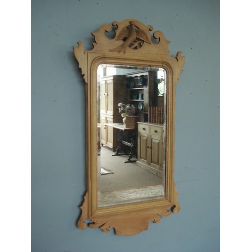 110 - A 19th Century mahogany framed Wall Mirror 3ft H x 1ft 8in W