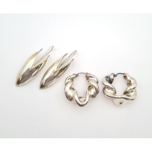 220 - A pair of 1970's  Liberty's silver Earrings and another pair of silver Earrings (2)