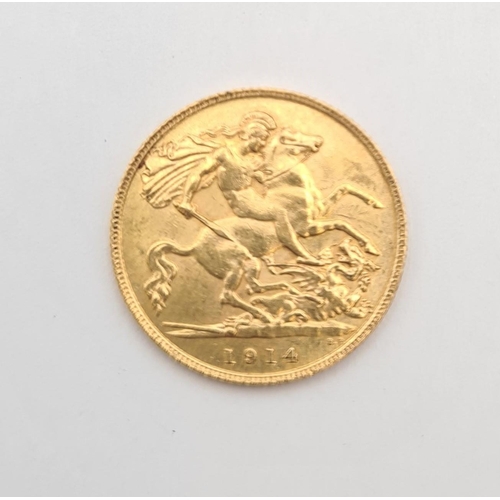 249 - A George V half Sovereign 1914