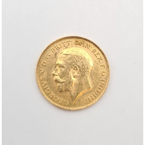 249 - A George V half Sovereign 1914