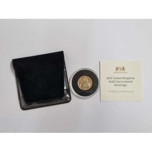 260 - A Queen Elizabeth II 2019 gold Sovereign, UNC in capsule