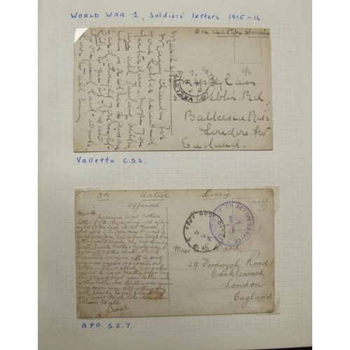 306 - A Stamp Album, of Maltese interest c.1900-1975 containing stamps and Covers, including  a number of ... 