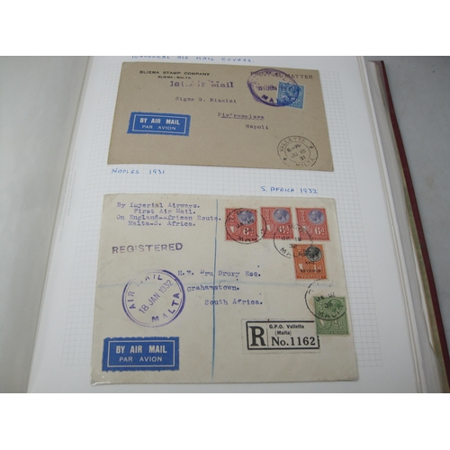 306 - A Stamp Album, of Maltese interest c.1900-1975 containing stamps and Covers, including  a number of ... 