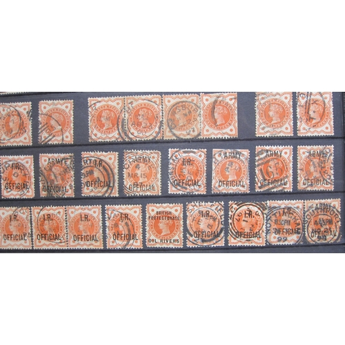 308 - A stamp collection contained in an album, principally QV GB, with an extensive selection of used pen... 