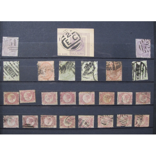 308 - A stamp collection contained in an album, principally QV GB, with an extensive selection of used pen... 