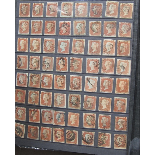 308 - A stamp collection contained in an album, principally QV GB, with an extensive selection of used pen... 