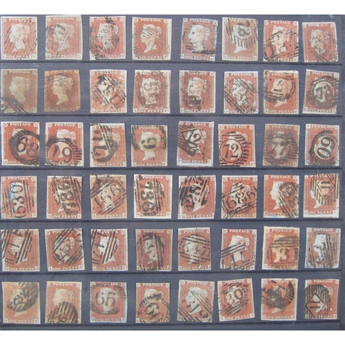 308 - A stamp collection contained in an album, principally QV GB, with an extensive selection of used pen... 