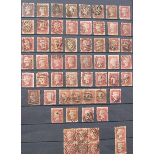 308 - A stamp collection contained in an album, principally QV GB, with an extensive selection of used pen... 