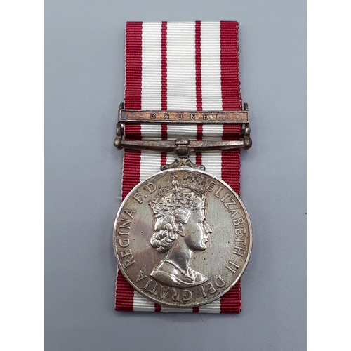 765 - Navel General Service Medal with 'Brunei' Clasp engraved to RM 18272 Marine J.W. Bessant, Royal Mari... 