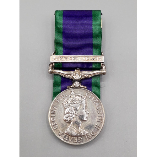 768 - Campaign Service Medal with 'Northern Ireland' Clasp engraved to 25125314 Pte. L. Barton