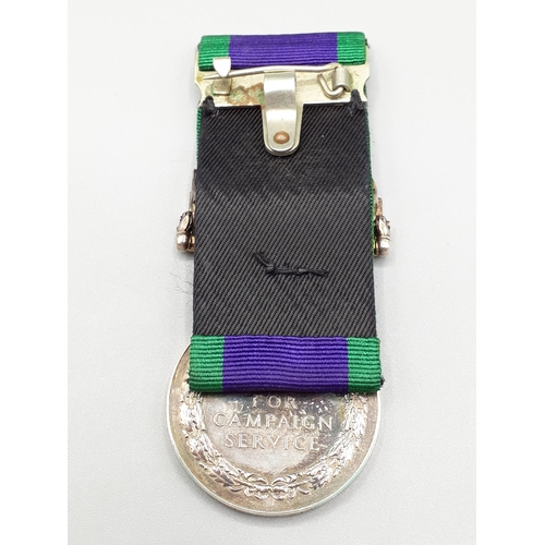 768 - Campaign Service Medal with 'Northern Ireland' Clasp engraved to 25125314 Pte. L. Barton