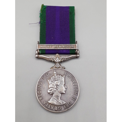 769 - Campaign Service Medal with 'Malay Peninsular' Clasp engraved to J926464 CY J. Dance, Royal Navy