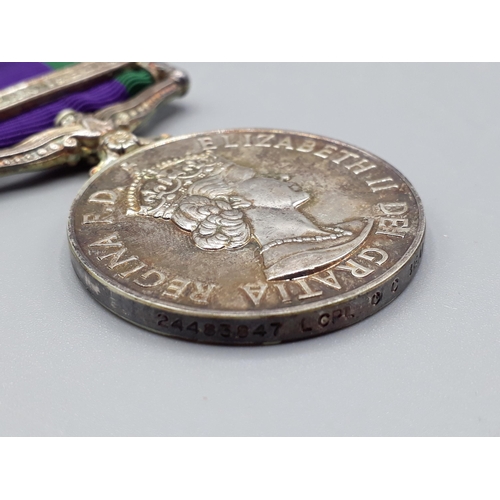 772 - Campaign Service Medal with 'Northern Ireland' Clasp engraved to 24483847 L. Cpl C.C. Beale, Parachu... 