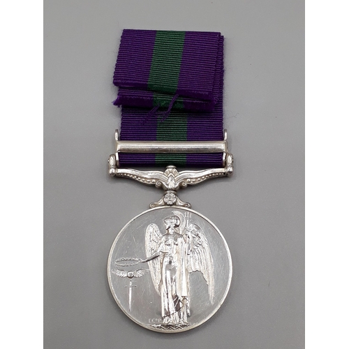 777 - General Service Medal with 'Near East' Clasp engraved to 23119522 Pte. A. McAulley, Royal Scots