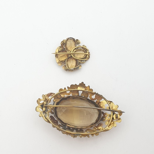 207 - Two vintage Costume Brooches