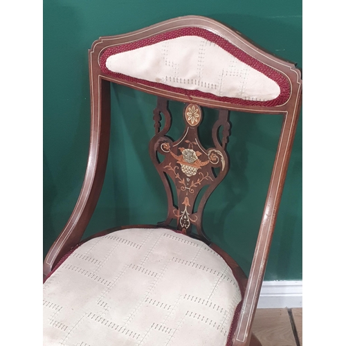 470 - A green upholstered button back Nursing Chair with carved top rail, on shaped front supports and cas... 