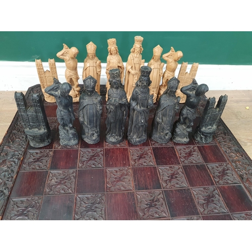 70 - An Anne Carlton Westminster Abbey Chess Set, with original Board (R4)