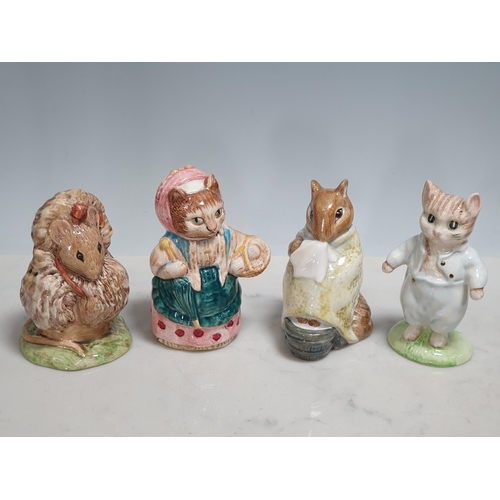 247 - A collection of Nine Beswick Beatrix Potter Figures and a Figurine Display Stand including, 