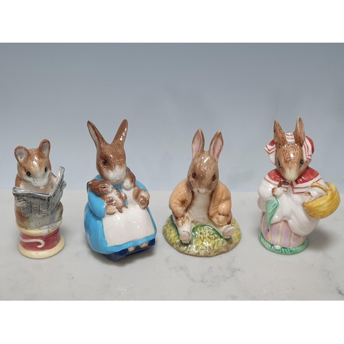 248 - A collection of Eleven unboxed Royal Albert Beatrix Potter Figures including, 