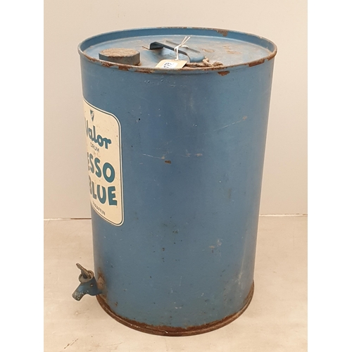 61A - A Valor Drum for Esso Blue Paraffin, complete with cap and tap, 17