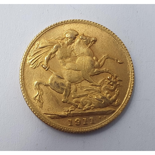 146 - A George V Sovereign 1911