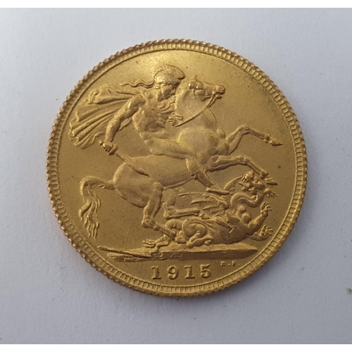 148 - A George V Sovereign 1915