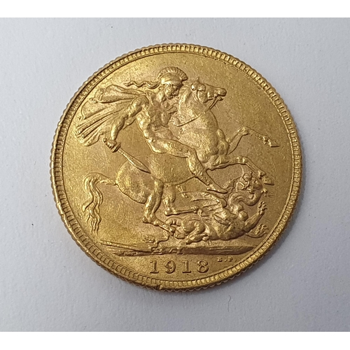 149 - A George V Sovereign 1918