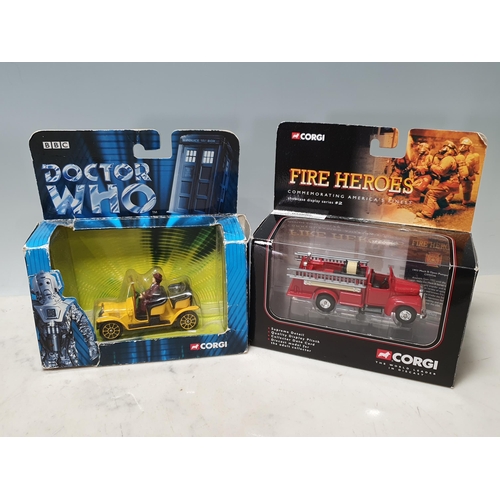 236 - A Box of Diecast Models including, Corgi Last of the Summer Wine, Corgi Fire Heroes, Corgi BBC Docto... 