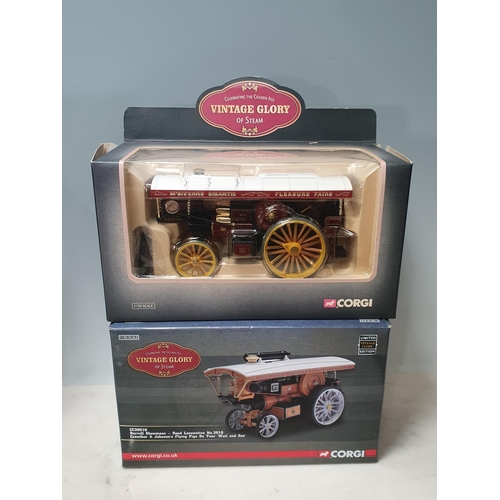 240 - A Corgi Sentinel Steam Wagon Shepherd Neame, a Corgi Sentinel Platform Waggon, Trailer and Oil Drums... 