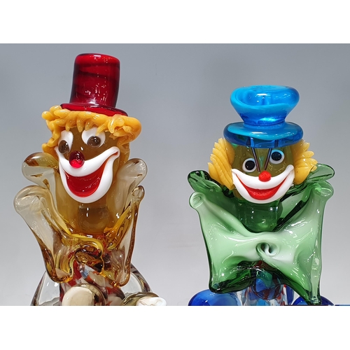 270 - Four Murano Glass Clowns, 8.5