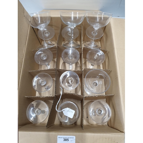 385 - A quantity of Champagne/Cocktail Glasses (R5)