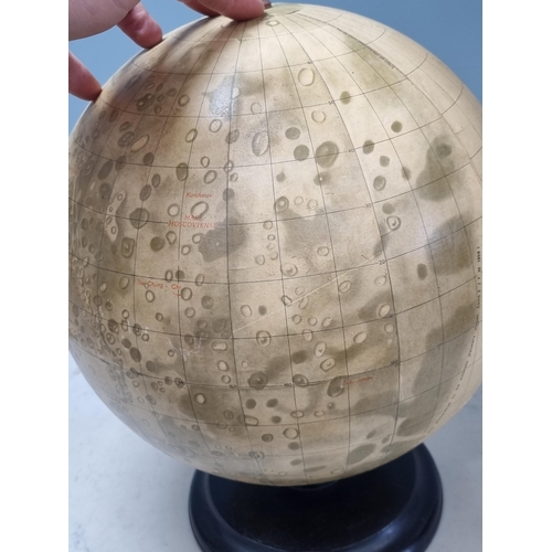 A Lunar Globe by Pergamon Press, 'Pergamon Moon Globe' produced by Paul ...