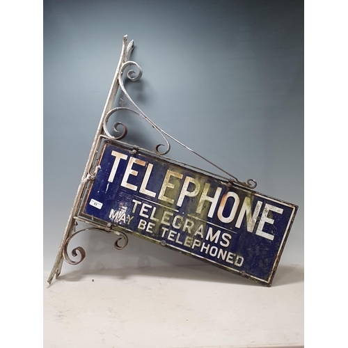 85 - A double sided Enamel Advertising Sign 