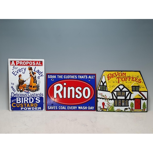 87 - Three reproduction Enamel Signs including 