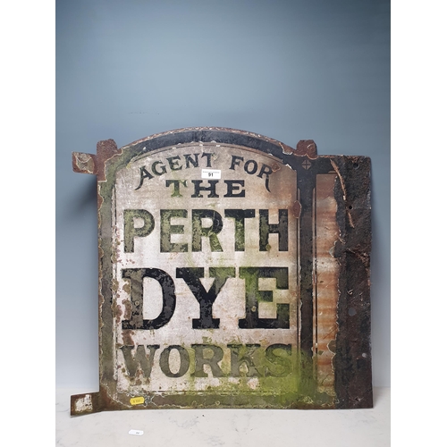 91 - A vintage double sided Enamel Sign for 