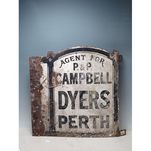 91 - A vintage double sided Enamel Sign for 