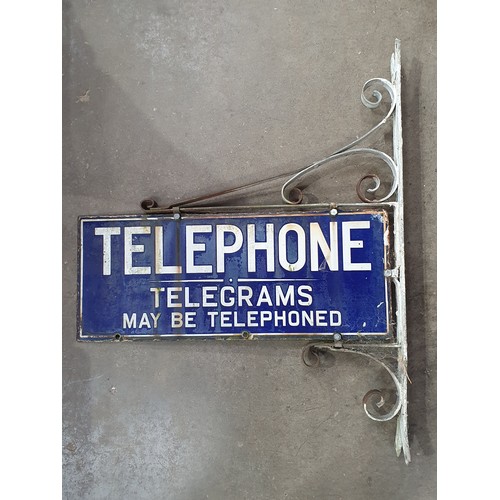 85 - A double sided Enamel Advertising Sign 