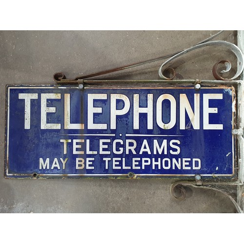 85 - A double sided Enamel Advertising Sign 