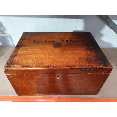 112 - An Extensive plated Canteen of Cutlery engraved with crest, (believed to be for Lt Col V K Birch) 17... 