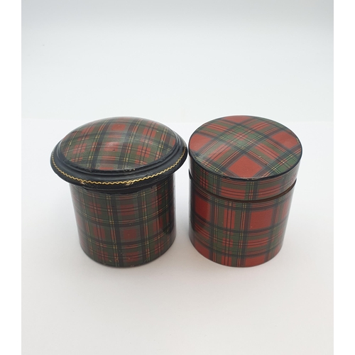 217 - Two Tartanware Canisters