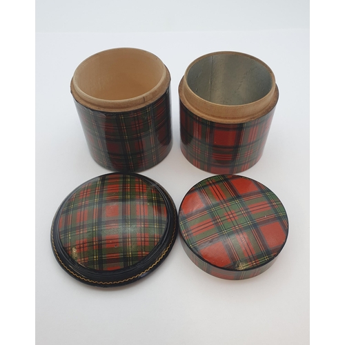 217 - Two Tartanware Canisters