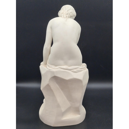 464 - A Minton's parian figure of 'Solitude' - 'Art Union of London 1852' and 'J. Lawlor' (some small nibb... 