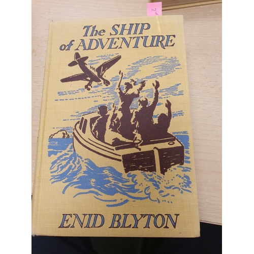 727 - BLYTON Enid, The Circus of Adventure, pub 1952, 1st edit, The Ship of Adventure, 1950, 2nd edit, The... 