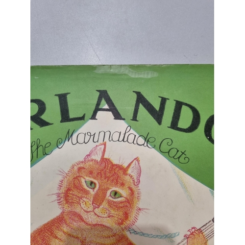 741 - Kathleen Hale, Orlando the Marmalade Cat pub Frederick Warne 1990, with d.w. (2)