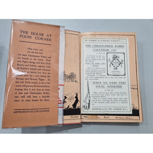 747 - A A MILNE, Winnie-The-Pooh, 1st edition 1926, pub Methuen & Co, and The House At Pooh Corner, 1st ed... 