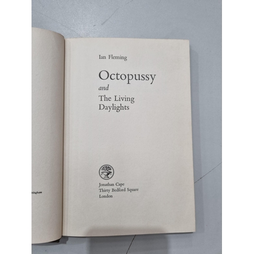 749 - IAN FLEMING, Octopussy and The Living Daylights, pub Jonathan Cape, printed by Ebenezer Bayliss & So... 